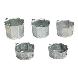 กล่องเชื่อมต่อเหล็กชุบสังกะสีทรงแปดเหลี่ยม-ป้องกันการกัดกร่อนและทนไฟ - Product Image 1