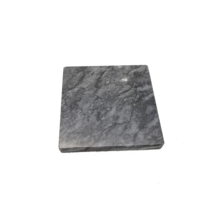 Sous-verres rectangulaires en marbre naturel de style nordique, écologiques, noirs, 10x10 cm, pour la maison, l'hôtel, le restaurant, tapis et coussinets
