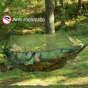 <span class=keywords><strong>Hamac</strong></span> de camping Woqi avec <span class=keywords><strong>moustiquaire</strong></span> et bâche de protection contre la <span class=keywords><strong>pluie</strong></span>, résistant, imperméable, léger, en nylon, portable - Product Image 2