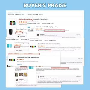 Sacs <span class=keywords><strong>d</strong></span>'emballage plat en plastique anti-odeur scellés sur trois côtés pour poudre goutte à goutte petit sac debout à <span class=keywords><strong>oreille</strong></span> suspendue avec fenêtre en stock - Product Image 2