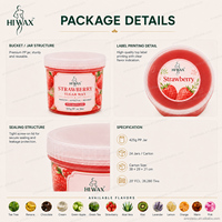 Cire à épiler au sucre parfumée à la fraise, 425g 1kg, avec logo personnalisé, pour épilation corporelle complète (Sugaring)