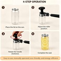 Outil de scellage manuel portable 55 mm léger et facile à utiliser pour canettes en plastique (thé au lait/bière froide/jus)