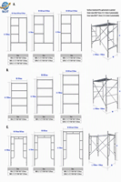 Système d'échafaudage modulaire galvanisé EASY Building Steel Material Diagonal/Spigot Kwikstage Australie