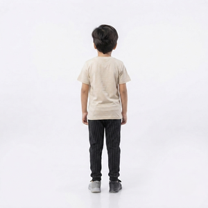 Conjunto de Camiseta de Algodón 95% con Logotipo Personalizado para Niños, Estampado de Letras en la Parte Delantera, Pantalones Deportivos Casuales, Atuendo Cómodo para Uso Diario - Product Image 2
