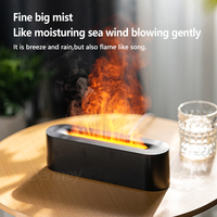 Dermey Bureau USB Flamme Humidificateur Mini Feu Diffuseur pour Huiles Essentielles Ménage En Plastique Aroma Diffuseur 150ml Capacité