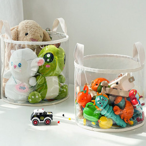 Cesta de Almacenamiento Plegable con Asa para Juguetes de Bebés y Niños, Organizador de Artículos de Aseo para Guardería, Impermeable, Ecológico, de TPU y Gran Capacidad - Product Image 2