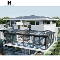 HANNOVER Serre moderne personnalisée en aluminium insonorisation et isolation thermique en plexiglas impact des ouragans gazebo véranda