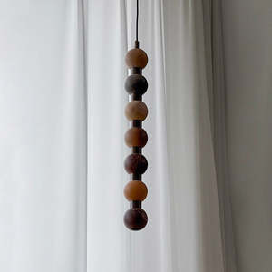 Luxury Modern Perle Alabaster Small Adjustable Height LED Pendant Hanging <b>Light</b> Fixture for High-End <b>Dining</b> Room Living Hotel - Product Image 3