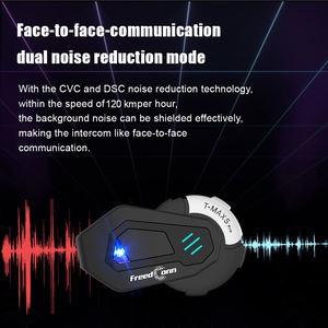 Intercom Bluetooth pour <span class=keywords><strong>casque</strong></span> <span class=keywords><strong>de</strong></span> moto T-MAX S PRO, étanche IP65, 1000 m, intercom pour 6 motards, <span class=keywords><strong>casque</strong></span> Bluetooth pour moto - Product Image 6