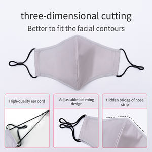Mascarilla Facial de Algodón Reutilizable y Transpirable al por Mayor, Lavable, de 3 Capas, <span class=keywords><strong>con</strong></span> Logotipo Personalizado, Impresión OEM/ODM, <span class=keywords><strong>Mascarillas</strong></span> de Algodón para Adultos - Product Image 5