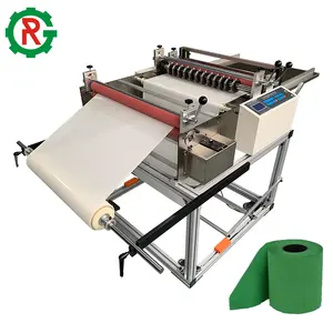 Double-sided tape self-adhesive roll paper slitting fabrics roll cross cutting machine