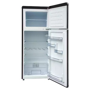 210 Liters Double Door Retro <b>Refrigerator</b> with Handle Retro Fridge - Product Image 1