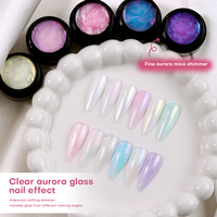 Kit de Gel Constructeur Aurora Personnalisé avec Logo, Sans HEMA, Gel Dur à Dissoudre pour Extension d'Ongles, Gel Constructeur Effet Gelée en Pot