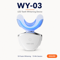 Zahnaufhellungs-Set Großhandel Blaues LED-Licht Aufhellungsgerät OEM ODM Individuelles Logo Kabelloses Laden IPX7 Wasserdicht