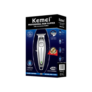 Tondeuse à cheveux professionnelle Kemei KM-1949, corps métallique, rechargeable par USB, 7000-9000 tr/min, qualité salon - Product Image 1