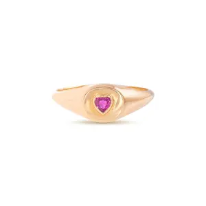 hot sale 925 sterling silver women ring rose gold plated shining zircon chunky heart gypsy ring