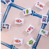 32 "Square Neopren Mahjong Spiel matte Blütenblatt Pink Trellis Dominos Poker Karten Oberflächen schutz