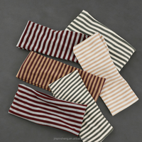 Bandeau en tricot de flanelle large et élastique coloré pour femme, idéal pour le yoga, la gym, le spa, le maquillage, réutilisable, antidérapant, taille unique