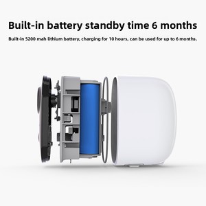 מצלמת וידאו אבטחה מבוססת 1080p חכמה מבוססת סוללה עם חיישן cmos ואפשרות אחסון נתונים ענן - Product Image 2