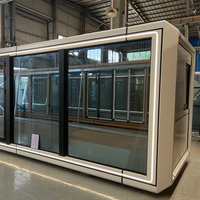 Maison préfabriquée portable et personnalisable en forme de cabane Apple, conteneur, maison modulaire haut de gamme, micro-maison compacte, aménagement compact pour bureau, hôtel 19.1 ㎡