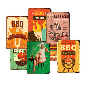 Barbecue Cookout Vintage Tin Sign <span class=keywords><strong>BBQ</strong></span> <span class=keywords><strong>Metal</strong></span> Sign Wall Decor <span class=keywords><strong>Plaque</strong></span> pour cuisine Cafe Bar Club <span class=keywords><strong>Metal</strong></span> Art Poster Wholesale - Product Image 1