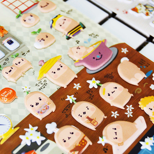 Halloween 3D Puffy Ghost Stickers Sheets para niños Ghost Mummy Vampire Scrapbooking Bubble Stickers para Halloween - Product Image 6