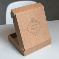 Boîte d'expédition pliante en papier kraft brun écologique personnalisée boîte en carton ondulé boîtes d'expédition avec logo personnalisé