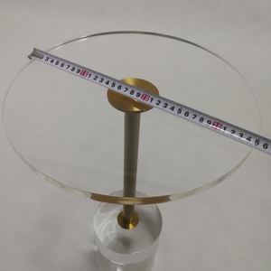 BOSN Splendidamente di Nuova Concezione <span class=keywords><strong>Trasparente</strong></span> Laterale Da Tavolo Da Tavolo in Acrilico con Ottone Studdle - Product Image 5