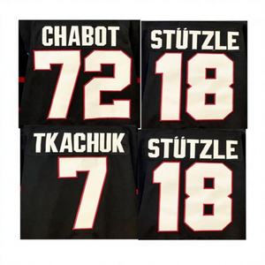 Nouveaux maillots de hockey sur glace cousus 2026 Ottawa 7 Brady Tkachuk 18 Tim Stutzle 28 Claude Giroux 72 Chabot Équipe personnalisée 100% Polyester - Product Image 3