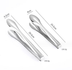 DFT0906 Small Ice <b>Cube</b> Tongs Large Food Tongs Common Home Bread Food Tongs - Product Image 1