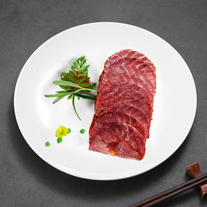 จานเมลามีนทรงกลมสีขาวล้วน จานตื้น สำหรับใช้ในโรงแรม A006 - Product Image 2