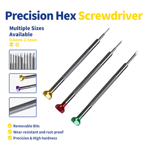Punte di Precisione per Cacciavite da <span class=keywords><strong>Orologio</strong></span>, in Acciaio e Alluminio Colorato Resistente all'Usura, 92*8mm, per <span class=keywords><strong>Riparazione</strong></span> Orologi - Product Image 1