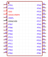 S9KEAZN64AMLCR MCU en paquete LQFP-32 (7x7) MCU ARM Cortex-M0+ de 48MHz