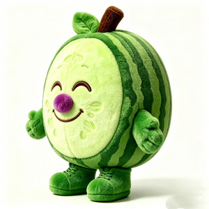 Personaliza tu peluche de sandía sonriente, peluche de sandía con brazos y zapatos - Product Image 2