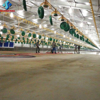 Cobertizo de gallinero de Metal prefabricado barato de construcción rápida Cobertizo de gallinero prefabricado Edificios de cobertizo de granja de granero de aves de corral