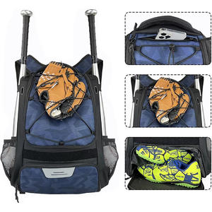 New Custom Men Youth <b>Baseball</b> Bag <b>Bat</b> Backpack for <b>Baseball</b>, T-ball & Softball Equipment Waterproof Backpack - Product Image 6