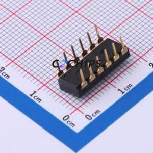 YDD06H2 DIP Switch Through hole Component (THT) Switch ( Number of Switch Sections: 6 )( Lead Spacing: 2.54mm )( Color: Black ) - Product Image 2