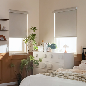 Persiana Enrollable Motorizada Doble para Ventana, Cortina Opaca para Sala de Estar, con Control Remoto Eléctrico - Product Image 2