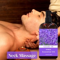 Huile Corporelle Composée d'Huiles Essentielles de Lavande 500ml pour Soulagement Musculaire et Douleurs au Dos/Taille, Nourrissante et Hydratante, Vente en Gros