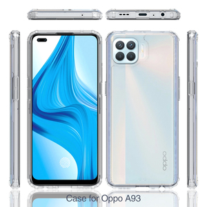 Pour Oppo A93 Étui de téléphone portable tendance Cadre en TPU transparent + <span class=keywords><strong>Coque</strong></span> arrière rigide en acrylique - Product Image 2