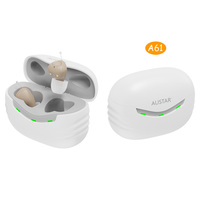 Austar A6 - Aides auditives rechargeables miniatures invisibles numériques avec analyse intelligente 12 canaux, batterie ultra-robuste 100H