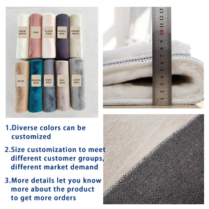 סגנון סקנדינבי גדול מיקרופייבר מלאכותי שטיח שיער ארנב שיער משולש ג 'לכה פלאפי דמוות פרווה עבור אזור מגורים שטיחים - Product Image 5