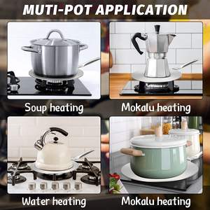 Gadget de cuisine <span class=keywords><strong>Adaptateur</strong></span> à <span class=keywords><strong>induction</strong></span> écologique en aluminium Plaque de conversion <span class=keywords><strong>pour</strong></span> casseroles - Product Image 3