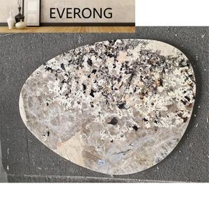 Sang Trọng Tự Nhiên Cao Cấp Brazil Pandora Đá Cẩm Thạch Patagonia Thạch Anh Hình Dạng Hình Bầu Dục Đá Bảng <span class=keywords><strong>Top</strong></span> Cho Bàn Cà Phê - Product Image 4