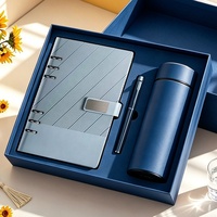 Ensemble stylo, carnet et mug en cuir PU A5, logo personnalisé, cadeau d'entreprise de luxe, promotionnel, exécutif, pour bureau, en gros
