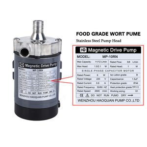 ปั๊มน้ำหมุนเวียนสำหรับการผลิตเบียร์ที่บ้าน MD MP-10RN สแตนเลสเกรดอาหาร 110V/220V สำหรับถ่ายโอนน้ำร้อนสำหรับปั๊มน้ำหมักเบียร์ - Product Image 2