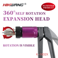K-1632X d'outils d'expansion de tuyau à rotation automatique manuelle avec tête d'expansion à rotation automatique 1/2-3/4 pour anneau d'expansion Power Pex