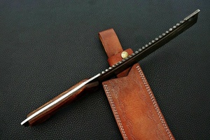 Dao Cắt Bếp Chuyên Nghiệp Bằng Thép Damascus Tùy Chỉnh Chất Lượng Cao Cán Dao Đầu Bếp Quà Tặng Sinh Nhật & Kỷ Niệm Tốt Nhất Bằng Gỗ Hồng - Product Image 3