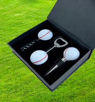 Ensemble d'ouvre-bouteilles personnalisés avec logo, kit d'outils à vin en acier inoxydable de qualité supérieure, vente en gros pour les clubs de golf, cadeau promotionnel pour entreprises