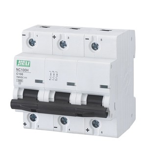 Interruptor Automático JIELI AC MCB <span class=keywords><strong>NC100H</strong></span> 1P/2P/3P/4P 230V/400V 10kA para Montaje en Riel - Product Image 2